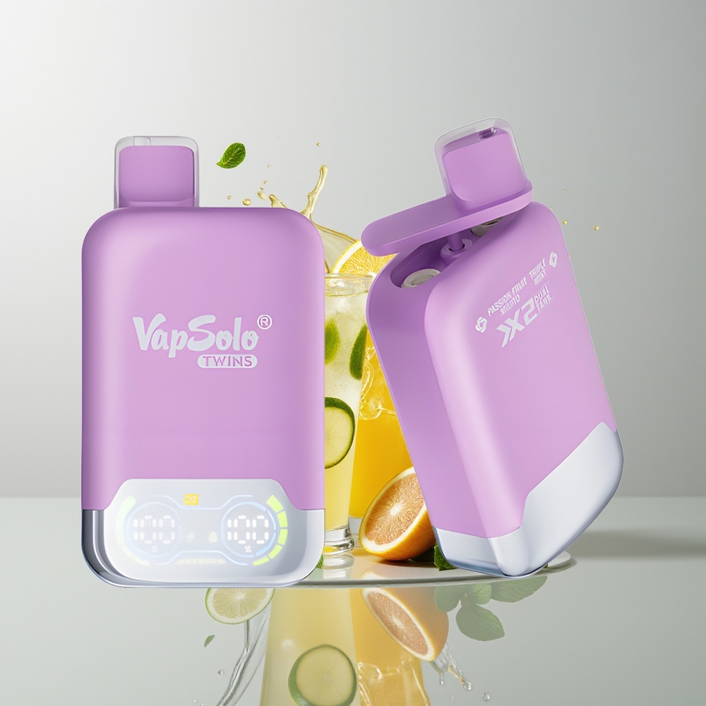 Passion Fruit Mojito & Triple Mint Vapsolo Twins 20000 Puffs Disposable Vape Ireland Wholesale