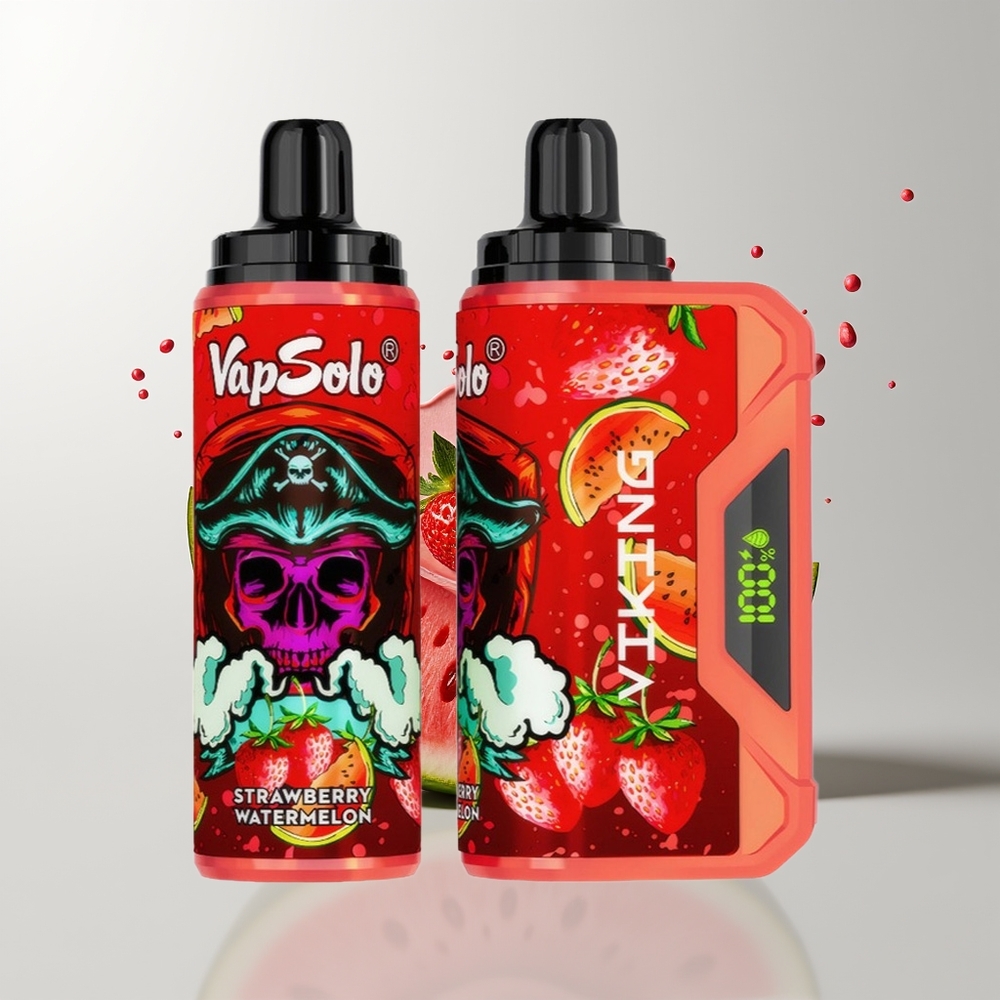 Strawberry Watermelon VapSolo VIKING 12000 Puffs Disposable Vape Ireland Wholesale