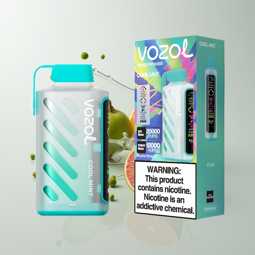 Cool Mint VOZOL Gear Power 20000 Puffs Disposable Vape Ireland Wholesale