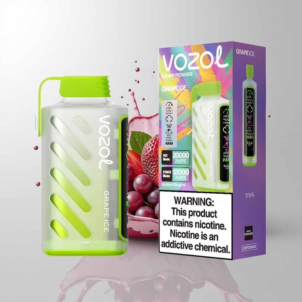 Grape Ice VOZOL Gear Power 20000 Puffs Disposable Vape Ireland Wholesale