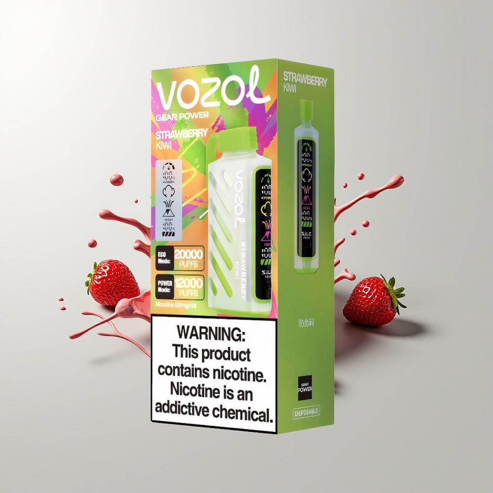 Strawberry Kiwi VOZOL Gear Power 20000 Puffs Disposable Vape Ireland Wholesale