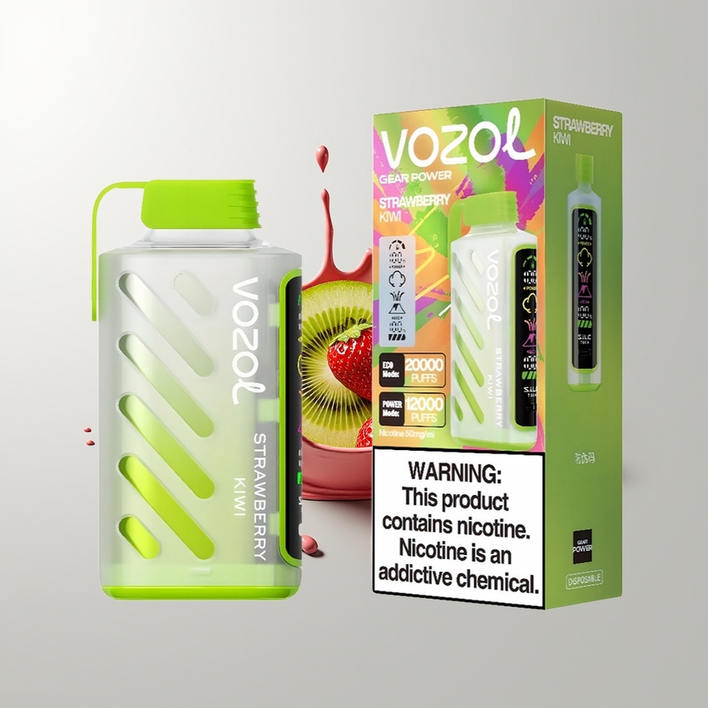 Strawberry Kiwi VOZOL Gear Power 20000 Puffs Disposable Vape Ireland Wholesale