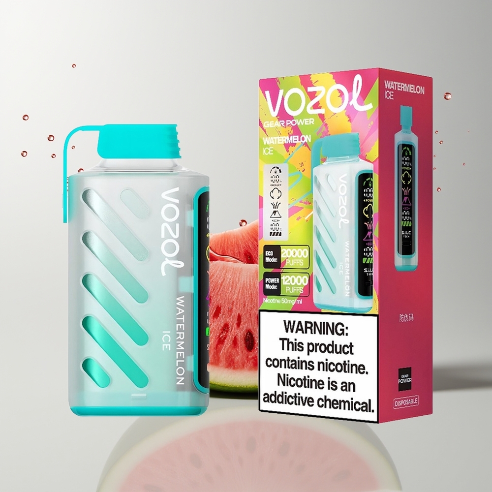 Watermelon Ice VOZOL Gear Power 20000 Puffs Disposable Vape Ireland Wholesale