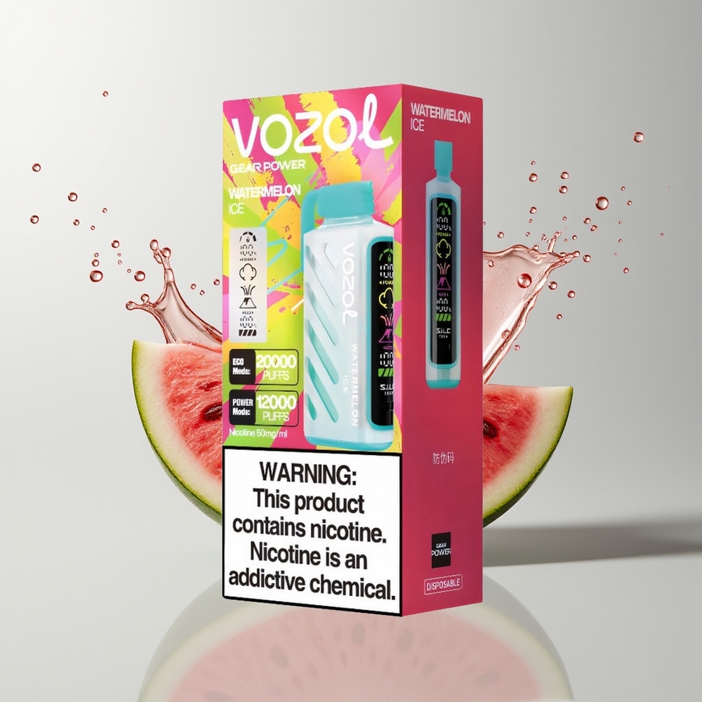 Watermelon Ice VOZOL Gear Power 20000 Puffs Disposable Vape Ireland Wholesale