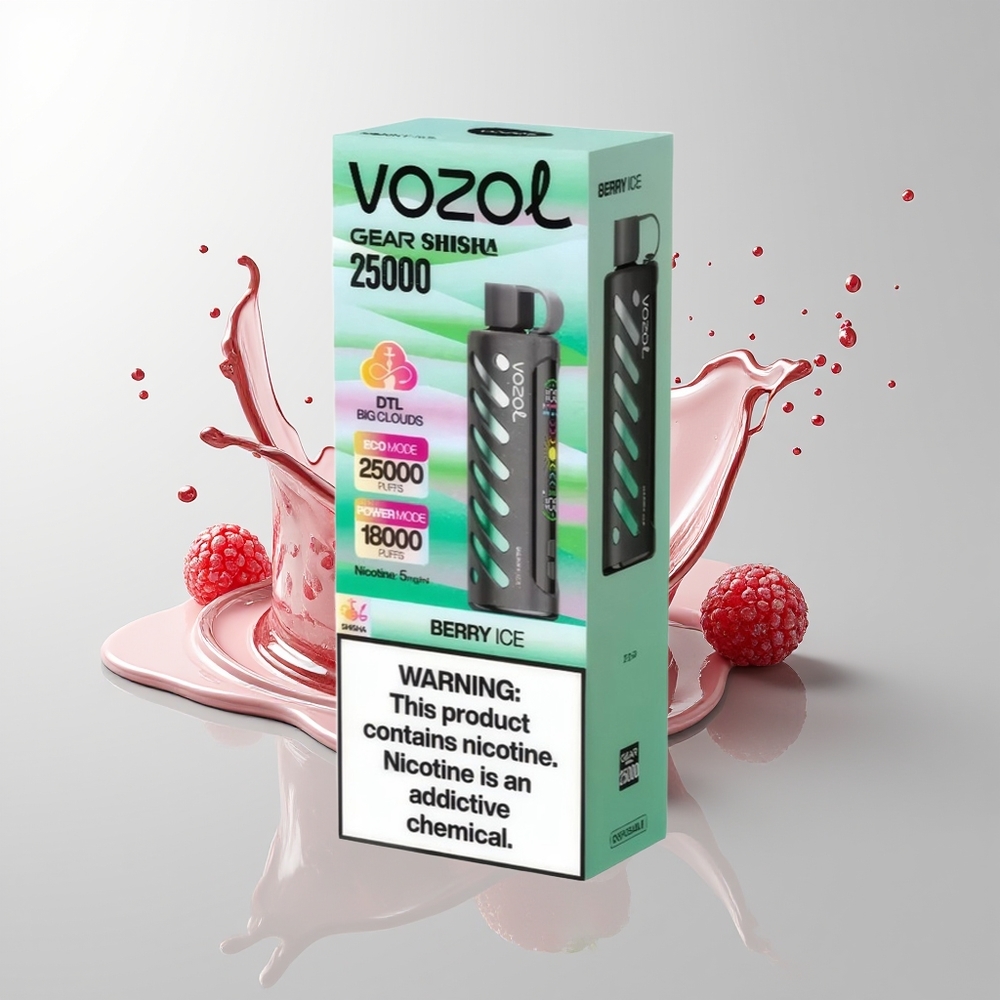 Berry Ice VOZOL Gear Shisha 25000 Puffs Disposable Vape Ireland Wholesale
