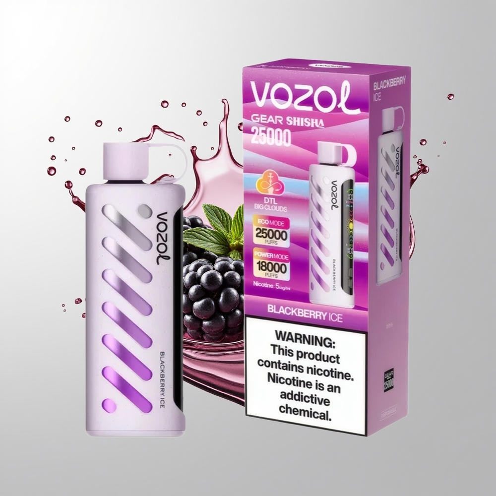 Blackberry Ice VOZOL Gear Shisha 25000 Puffs Disposable Vape Ireland Wholesale
