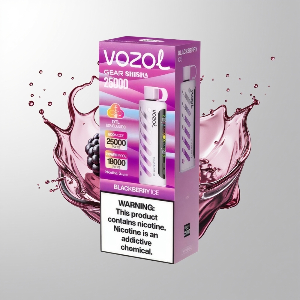 Blackberry Ice VOZOL Gear Shisha 25000 Puffs Disposable Vape Ireland Wholesale