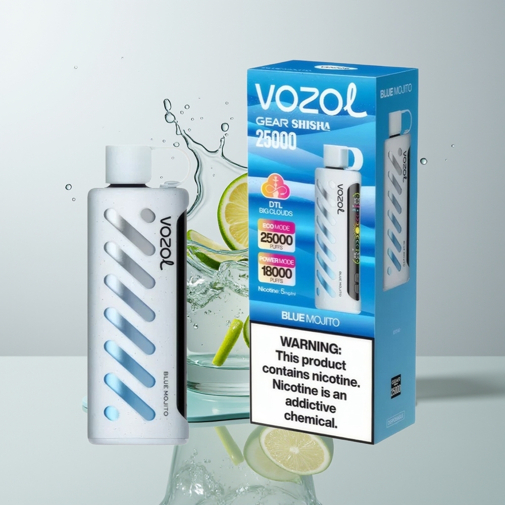 Blue Mojito VOZOL Gear Shisha 25000 Puffs Disposable Vape Ireland Wholesale