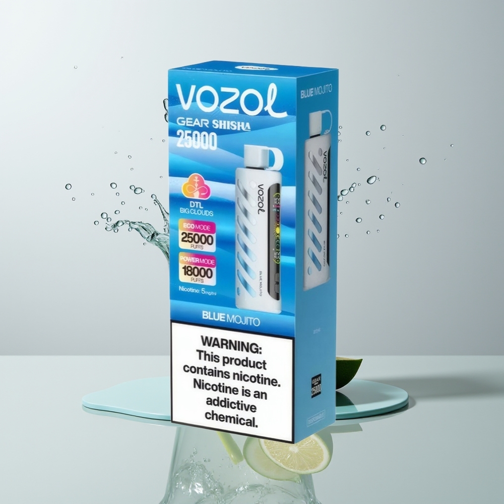 Blue Mojito VOZOL Gear Shisha 25000 Puffs Disposable Vape Ireland Wholesale
