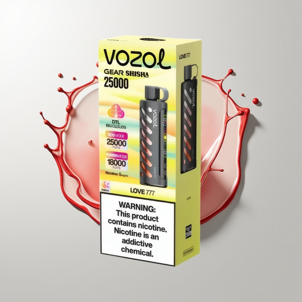 Love 777 VOZOL Gear Shisha 25000 Puffs Disposable Vape Ireland Wholesale