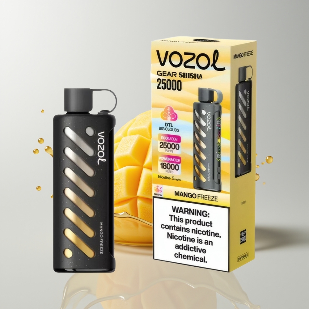 Mango Freeze VOZOL Gear Shisha 25000 Puffs Disposable Vape Ireland Wholesale