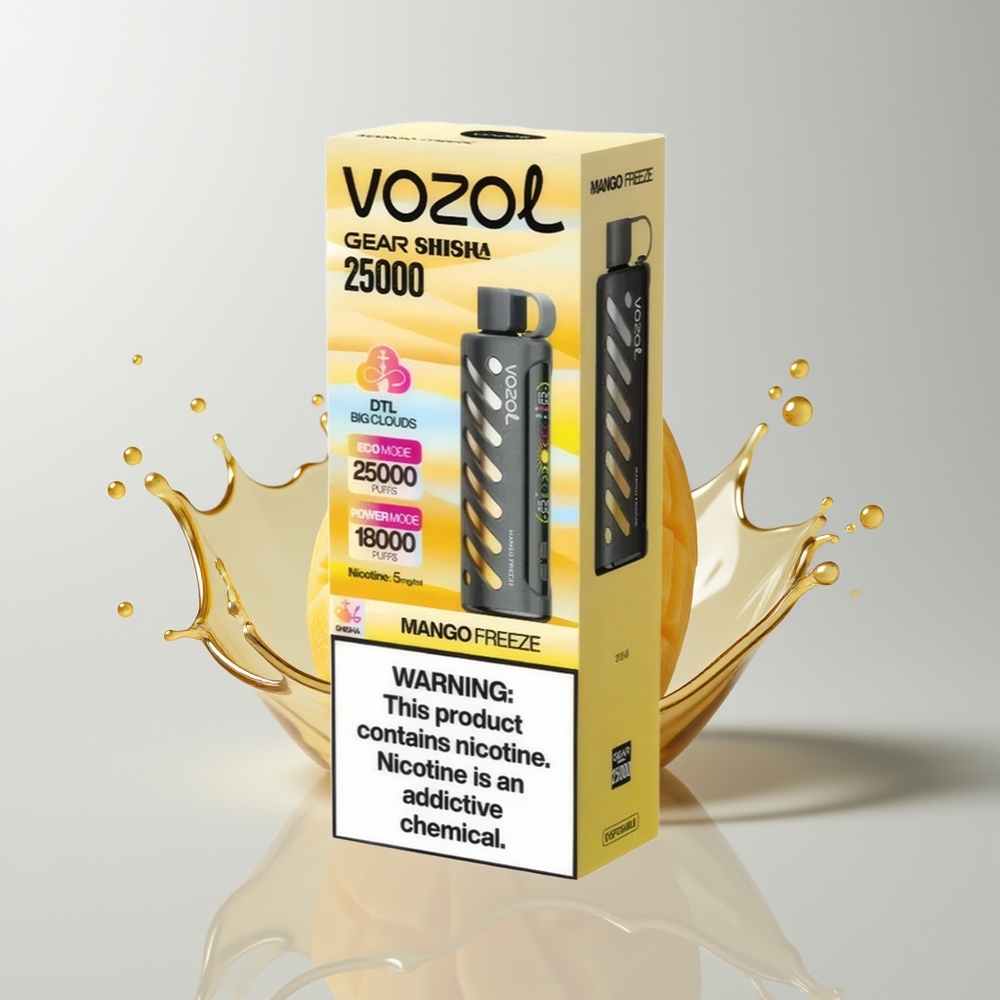Mango Freeze VOZOL Gear Shisha 25000 Puffs Disposable Vape Ireland Wholesale