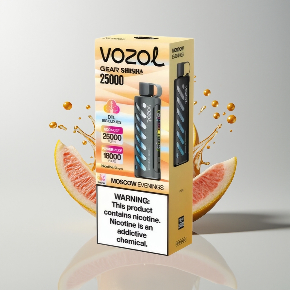 Moscow Evenings VOZOL Gear Shisha 25000 Puffs Disposable Vape Ireland Wholesale