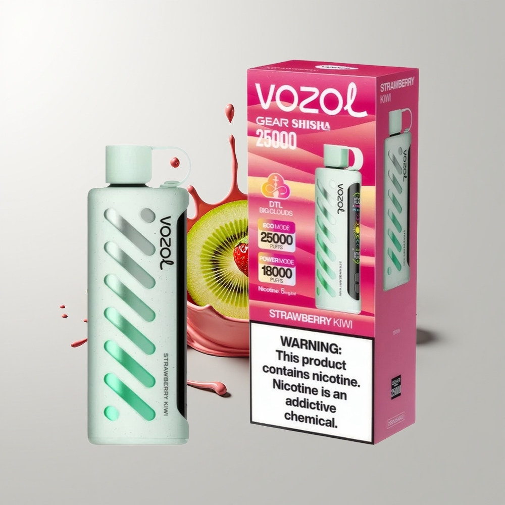 Strawberry Kiwi VOZOL Gear Shisha 25000 Puffs Disposable Vape Ireland Wholesale