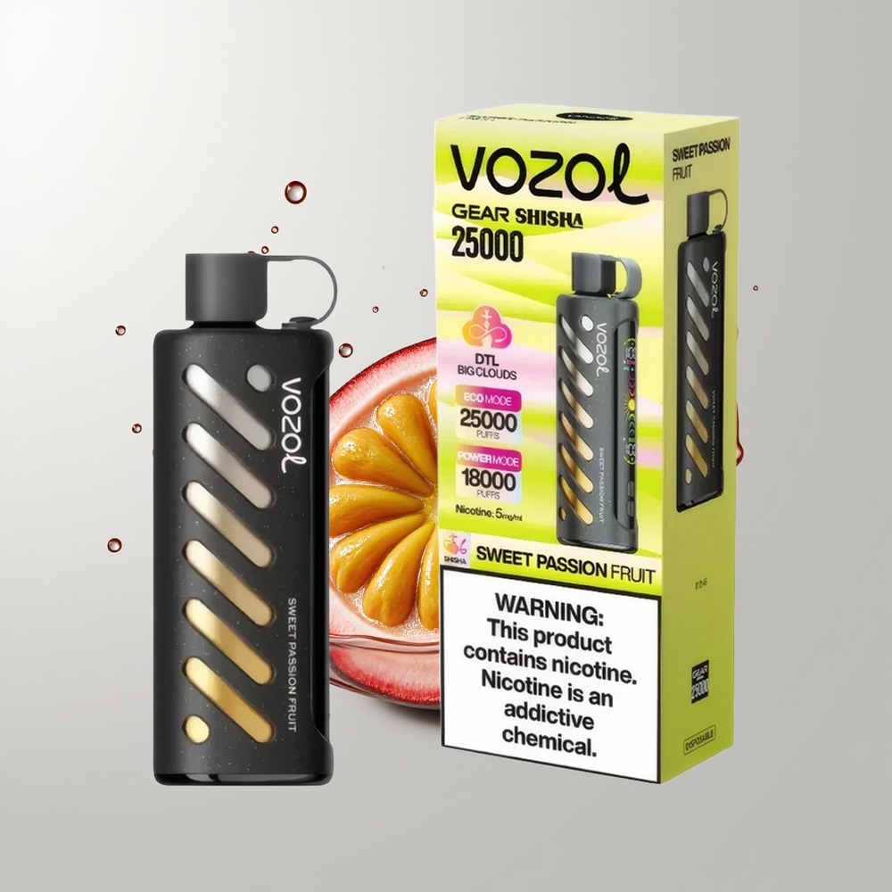 Sweet Passion Fruit VOZOL Gear Shisha 25000 Puffs Disposable Vape Ireland Wholesale