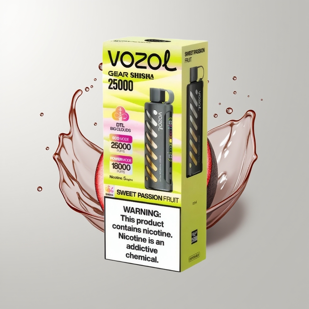 Sweet Passion Fruit VOZOL Gear Shisha 25000 Puffs Disposable Vape Ireland Wholesale
