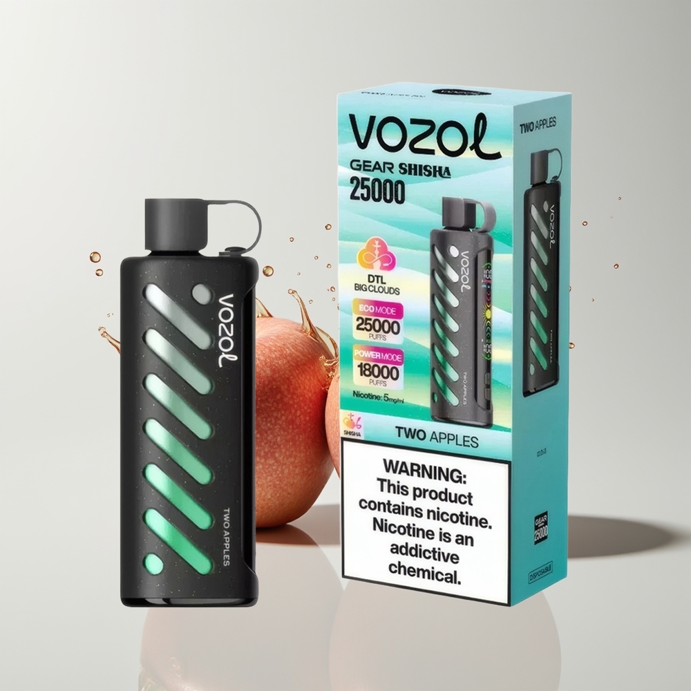 Two Apples VOZOL Gear Shisha 25000 Puffs Disposable Vape Ireland Wholesale
