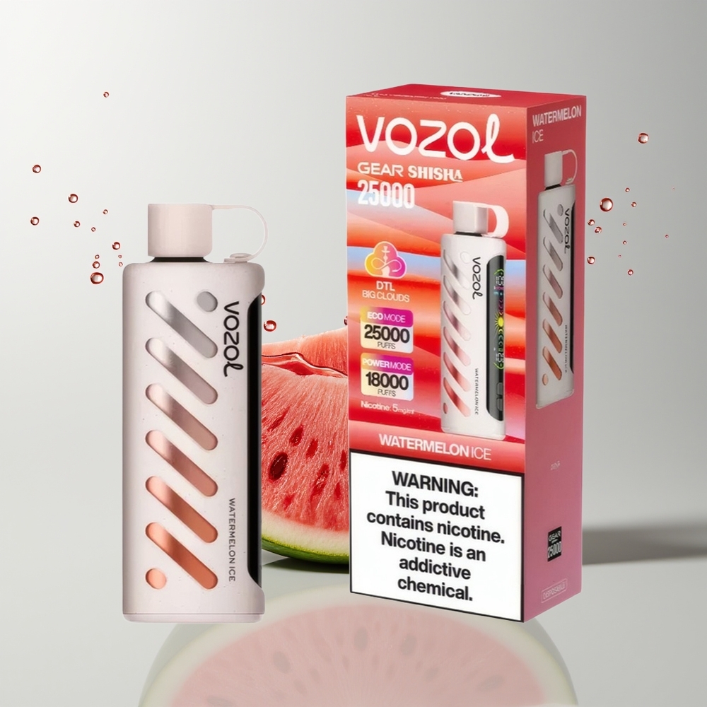 Watermelon Ice VOZOL Gear Shisha 25000 Puffs Disposable Vape Ireland Wholesale