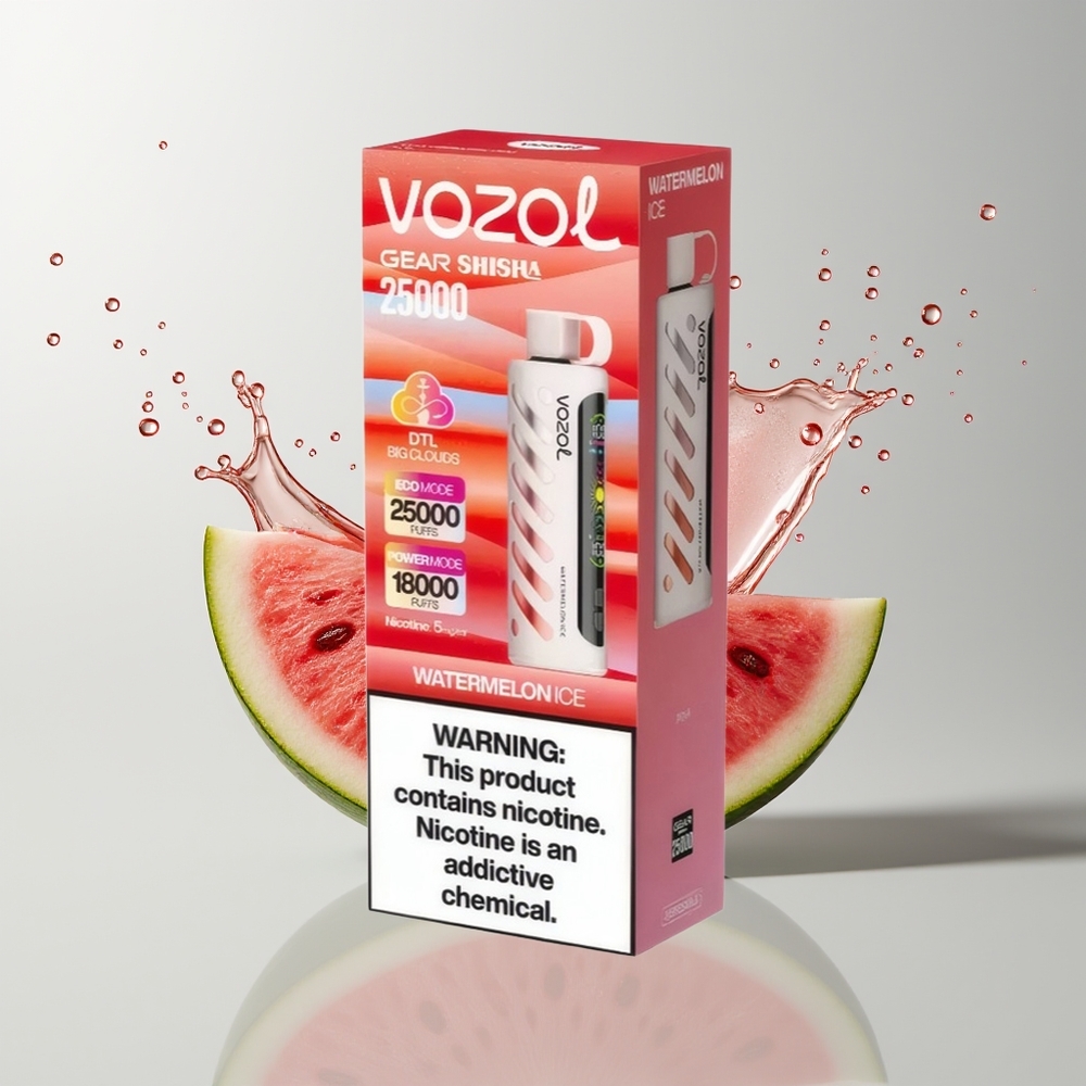 Watermelon Ice VOZOL Gear Shisha 25000 Puffs Disposable Vape Ireland Wholesale