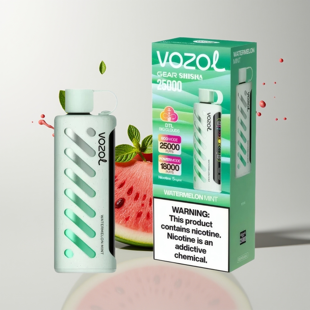 Watermelon Mint VOZOL Gear Shisha 25000 Puffs Disposable Vape Ireland Wholesale